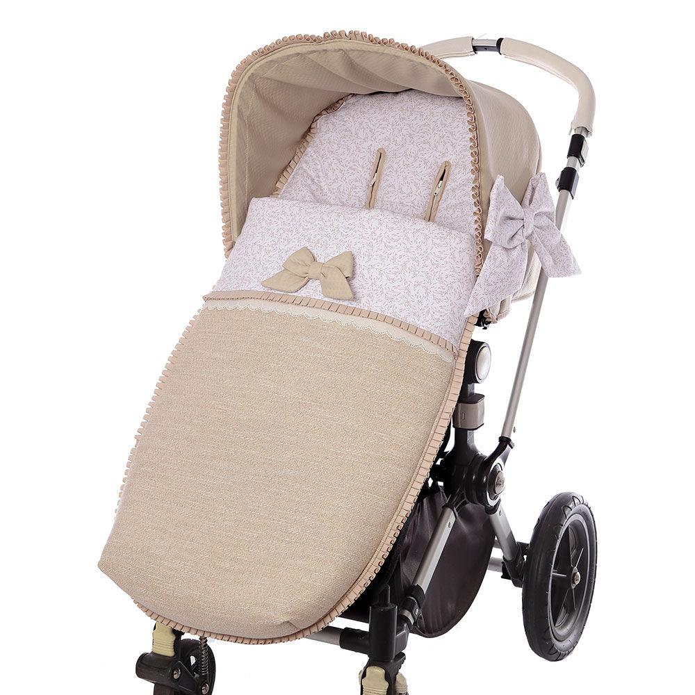 Saco Silla Invierno Paño Espiguilla Camel Bebiti Nanetes - Nanetes #